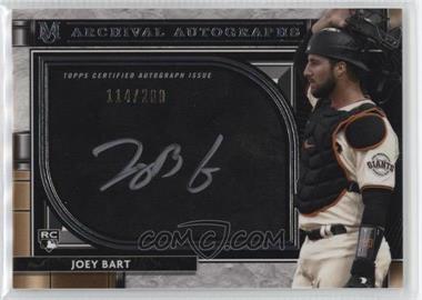 2021 Topps Museum Collection - Archival Autographs #AA-JBA - Joey Bart /200