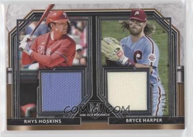 2021 Topps Museum Collection - Dual Meaningful Material Relics #DMR-HH - Rhys Hoskins, Bryce Harper /50