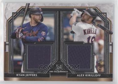 2021 Topps Museum Collection - Dual Meaningful Material Relics #DMR-JK - Ryan Jeffers, Alex Kirilloff /50