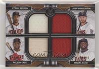 Miguel Sano, Josh Donaldson, Byron Buxton, Nelson Cruz #/99