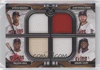 Miguel Sano, Josh Donaldson, Byron Buxton, Nelson Cruz #/99