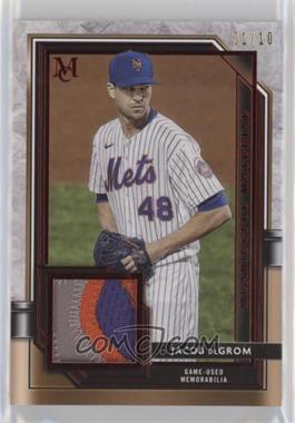 2021 Topps Museum Collection - Meaningful Material Relics - Ruby #MMR-JDE - Jacob deGrom /10