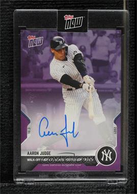 2021 Topps Now - [Base] - Purple Autographs #895C - Aaron Judge /25 [Uncirculated]