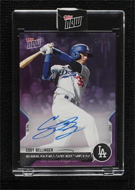 2021 Topps Now - [Base] - Purple Autographs #970C - Cody Bellinger /25 [Uncirculated]