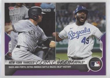 2021 Topps Now - [Base] - Purple #638 - New York Yankees, Kansas City Royals /25