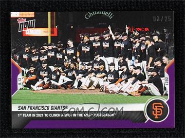 2021 Topps Now - [Base] - Purple #805 - San Francisco Giants Team /25
