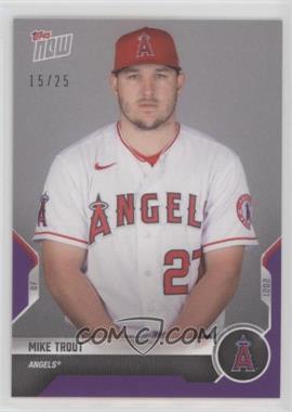 2021 Topps Now Road to Opening Day - [Base] - Purple #OD-167 - Mike Trout /25