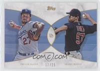 Trevor Bauer, Shane Bieber #/25