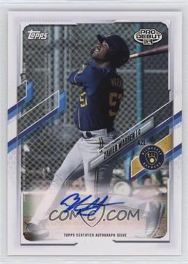 2021 Topps Pro Debut - [Base] - Autographs #PD-55 - Zavier Warren