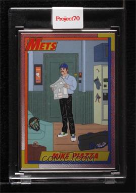 2021 Topps Project 70 - Online Exclusive [Base] - Artist Proof Silver Frame #197 - Oldmanalan - Mike Piazza (1990 Topps Baseball) /51 [Uncirculated]