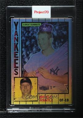 2021 Topps Project 70 - Online Exclusive [Base] - Rainbow Foil #284 - New York Nico - Mickey Mantle (1984 Topps Baseball) /70 [Uncirculated]