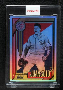2021 Topps Project 70 - Online Exclusive [Base] - Rainbow Foil #544 - Mister Cartoon - Juan Soto (1987 Topps Baseball) /70 [Uncirculated]