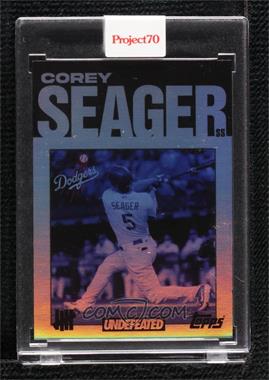 2021 Topps Project 70 - Online Exclusive [Base] - Rainbow Foil #673 - UNDEFEATED - Corey Seager (1971 Topps Baseball) /70 [Uncirculated]