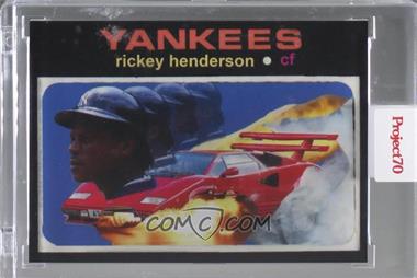 2021 Topps Project 70 - Online Exclusive [Base] #76 - Action Bronson - Rickey Henderson (1971 Topps Baseball) /3310 [Uncirculated]