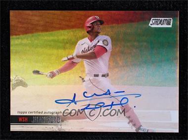 2021 Topps Stadium Club - Autographs - Rainbow Foil #SCBA-JS - Juan Soto /10