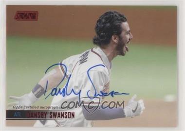 2021 Topps Stadium Club - Autographs - Red Foil #SCBA-DSW - Dansby Swanson /50