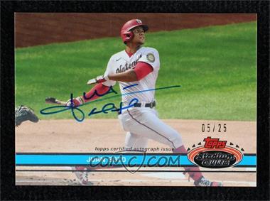 2021 Topps Stadium Club - [Base] #220.4 - SP Design Variation Autograph - Juan Soto /25