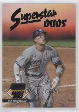 2021 Topps Stadium Club - Superstar Duos - Black #SD-1 - Aaron Judge, Giancarlo Stanton /99