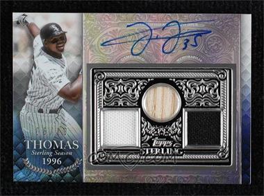 2021 Topps Sterling - Sterling Seasons Autograph Relics - Blue #SSAR-FT2 - Frank Thomas /10