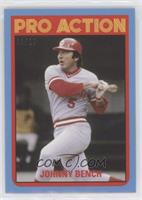 1972 Topps Football - Pro Action Design - Johnny Bench #/10