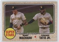 1968 Topps Baseball Design - Manny Machado, Fernando Tatis Jr. (Pinstripes SP)