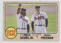 1968 Topps Baseball Design - Ronald Acuna Jr., Freddie Freeman #/944