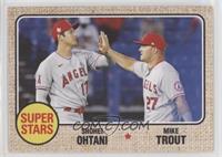 1968 Topps Baseball Design - Mike Trout, Shohei Ohtani #/1,561