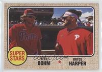 1968 Topps Baseball Design - Alec Bohm, Bryce Harper #/1,561