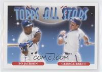 1993 Topps All Stars Baseball Design - Bo Jackson, George Brett #/906