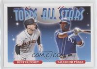 1993 Topps All Stars Baseball Design - Buster Posey, Salvador Perez #/747