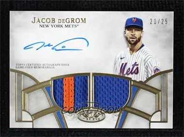 2021 Topps Tier One - Tier One Autograph Relics - Dual Patch #T1ADR-JD - Jacob deGrom /25