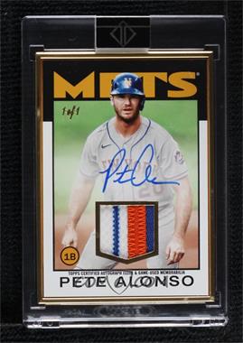 2021 Topps Transcendent Collection - Active Autograph Relics #AAR-PA1 - Pete Alonso /1 [Uncirculated]