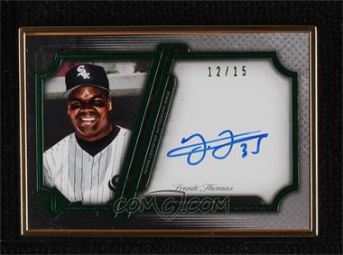 2021 Topps Transcendent Collection - Transcendent Collection Autographs Image Variation - Emerald #TCAV-FT - Frank Thomas /15