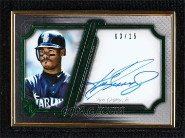 2021 Topps Transcendent Collection - Transcendent Collection Autographs Image Variation - Emerald #TCAV-KGJ - Ken Griffey Jr. /15