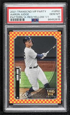 2021 Topps Transcendent Collection VIP Party - [Base] #VIP-61 - Aaron Judge /1 [PSA 10 GEM MT]
