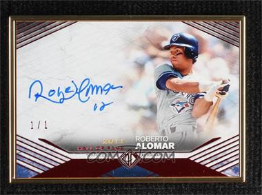 2021 Topps Transcendent Hall Of Fame Edition - Transcendent Collection Image Variation Autographs - Red #THOFV-RA - Roberto Alomar /1