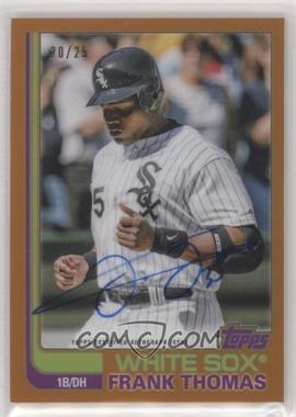 2021 Topps Tribute - Tribute to Topps Autographs - Orange #TTA-FT - Frank Thomas /25