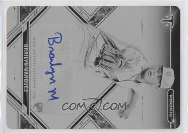 2021 Topps Triple Threads - Rookie Autographs - Printing Plate Black #RAC-BMA - Brailyn Marquez /1