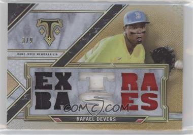 2021 Topps Triple Threads - Triple Threads Relics - Gold #TTR-RD3 - Rafael Devers /9