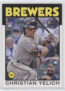 2021 Topps Update Series - 1986 Topps Baseball 35th Anniversary #86B-34 - Christian Yelich