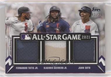 2021 Topps Update Series - All-Star Stitches Triple #ASST-TGS - Fernando Tatis Jr., Juan Soto, Vladimir Guerrero Jr. /25