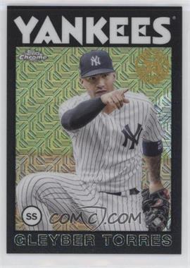 2021 Topps Update Series - Silver Pack 1986 Topps Chrome Baseball - Black #86C-40 - Gleyber Torres /199