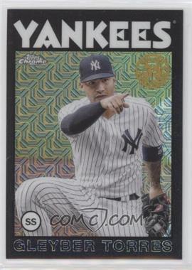 2021 Topps Update Series - Silver Pack 1986 Topps Chrome Baseball - Black #86C-40 - Gleyber Torres /199