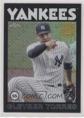 2021 Topps Update Series - Silver Pack 1986 Topps Chrome Baseball - Black #86C-40 - Gleyber Torres /199