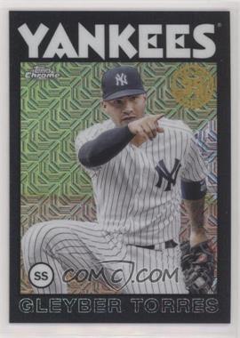 2021 Topps Update Series - Silver Pack 1986 Topps Chrome Baseball - Black #86C-40 - Gleyber Torres /199