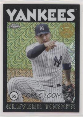 2021 Topps Update Series - Silver Pack 1986 Topps Chrome Baseball - Black #86C-40 - Gleyber Torres /199