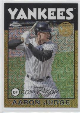 2021 Topps Update Series - Silver Pack 1986 Topps Chrome Baseball - Gold #86C-2 - Aaron Judge /50