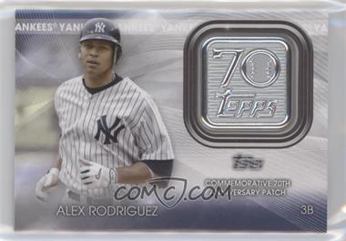 2021 Topps Update Series - Topps 70th Anniversary Manufactured Logo Patches #T70P-AR - Alex Rodriguez
