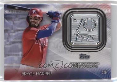 2021 Topps Update Series - Topps 70th Anniversary Manufactured Logo Patches #T70P-BH - Bryce Harper