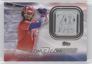 2021 Topps Update Series - Topps 70th Anniversary Manufactured Logo Patches #T70P-BH - Bryce Harper